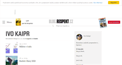 Desktop Screenshot of kaipr.blog.respekt.cz