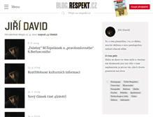 Tablet Screenshot of david.blog.respekt.cz