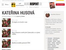 Tablet Screenshot of husova.blog.respekt.cz