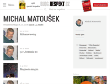 Tablet Screenshot of matousek.blog.respekt.cz